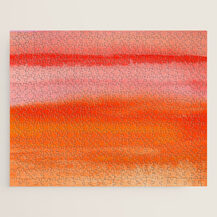 Watercolor Sunset Sky Jigsaw Puzzle Gallery Image 1