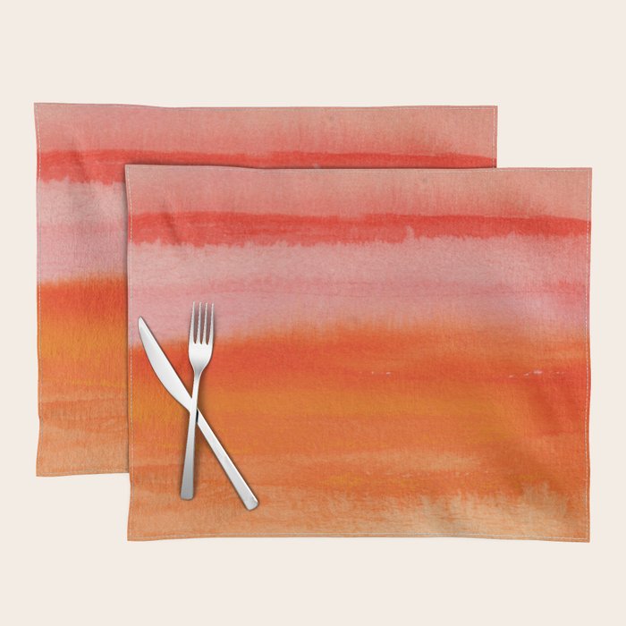 Watercolor Sunset Sky Placemat Gallery Image 1