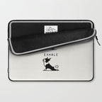 Inhale Exhale Boston Terrier Laptop Sleeve Gallery Image 2