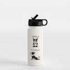 Inhale Exhale Boston Terrier Water Bottle Gallery Image 1