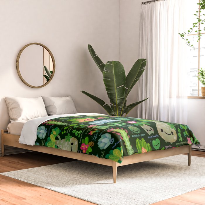 Baby succulent 4 - dark Comforter Gallery Image 2