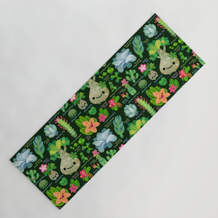 Baby succulent 4 - dark Yoga Mat Gallery Image 1