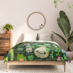 Baby succulent 4 - dark Comforter Gallery Image 3