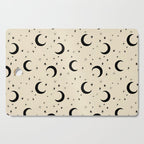 Goodnight Sky - black and cream  Cutting Board Gallery Image 1