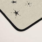 Goodnight Sky - black and cream  Desk Mat Gallery Image 4