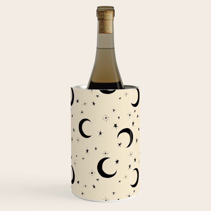 Goodnight Sky - black and cream  Wine Chiller Gallery Image 2