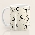 Goodnight Sky - black and cream  Coffee Mug Gallery Image 3