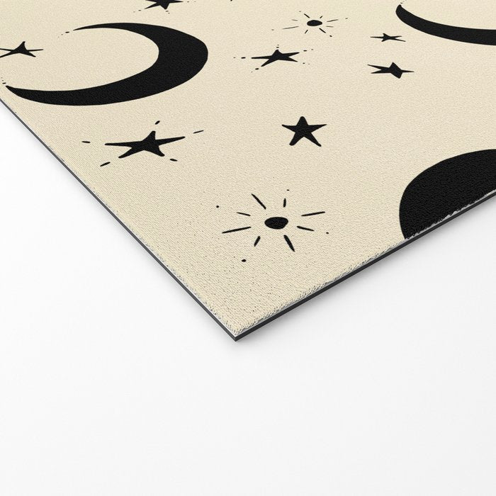 Goodnight Sky - black and cream  Welcome Mat Gallery Image 2