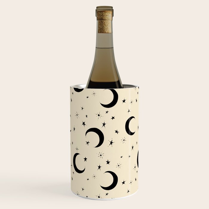 Goodnight Sky - black and cream  Wine Chiller Gallery Image 3