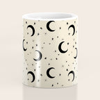 Goodnight Sky - black and cream  Coffee Mug Gallery Image 4