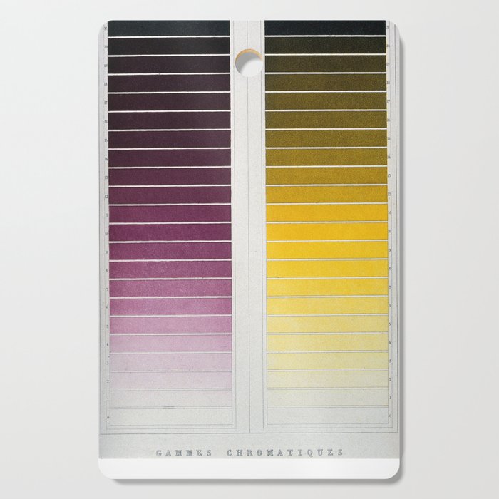 Color scale from violet to yellow ("Les phénomènes de la physique," 1868) Cutting Board Gallery Image 1