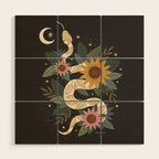 Year of the Snake - 2025 Calendar - Black Wood Wall Art Gallery Image 1
