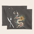 Year of the Snake - 2025 Calendar - Black Placemat Gallery Image 1