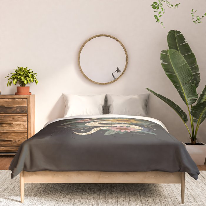 Year of the Snake - 2025 Calendar - Black Comforter Gallery Image 3
