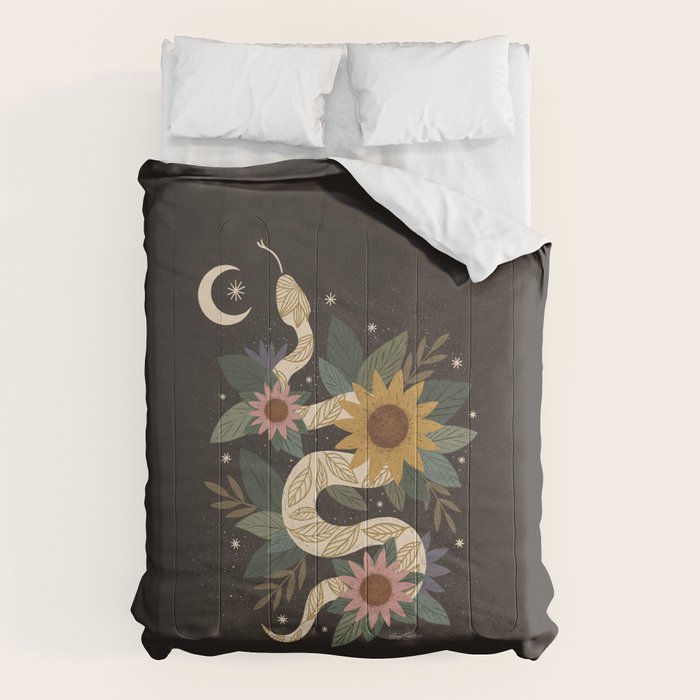 Year of the Snake - 2025 Calendar - Black Comforter Gallery Image 6