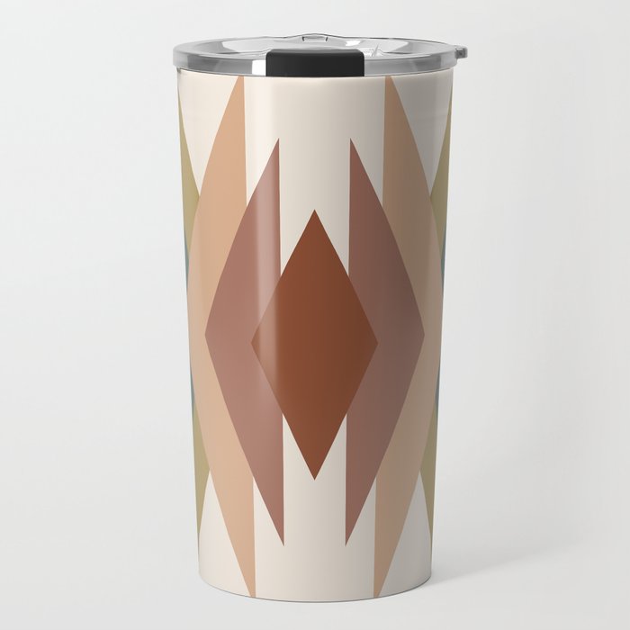 Bold Geometric Triangles IX Travel Mug Gallery Image 1