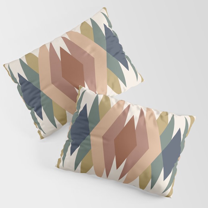 Bold Geometric Triangles IX Pillow Sham Gallery Image 1