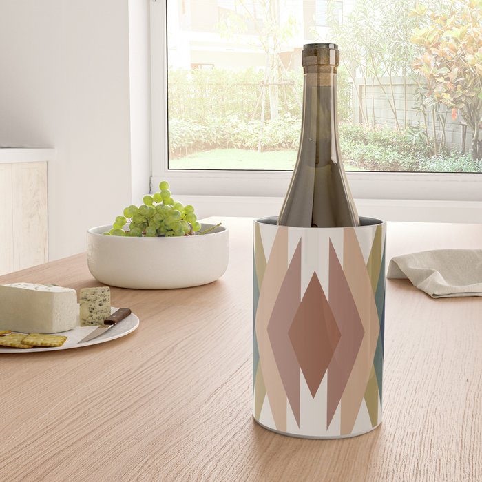 Bold Geometric Triangles IX Wine Chiller Gallery Image 4