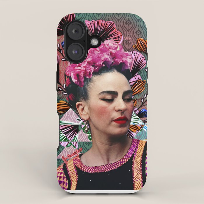 Flowery Frida iPhone Case Gallery Image 1