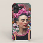 Flowery Frida iPhone Case Gallery Image 1