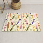 Colorful Winter Skiing Design Rug Gallery Image 1