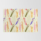 Colorful Winter Skiing Design Rug Gallery Image 2