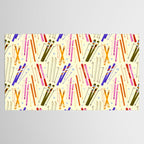 Colorful Winter Skiing Design Tablecloth Gallery Image 2