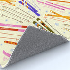Colorful Winter Skiing Design Rug Gallery Image 4