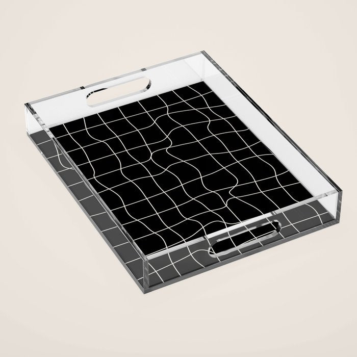 Warp Grid: Midnight Black Edition Acrylic Tray Gallery Image 1