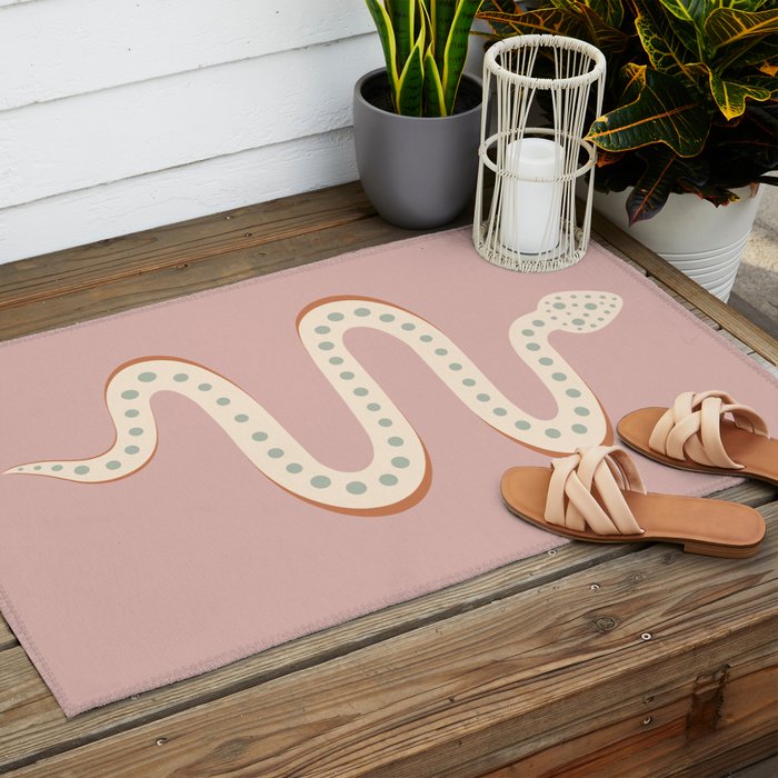 Minimal Snake XXXVIII Outdoor Rug Gallery Image 2