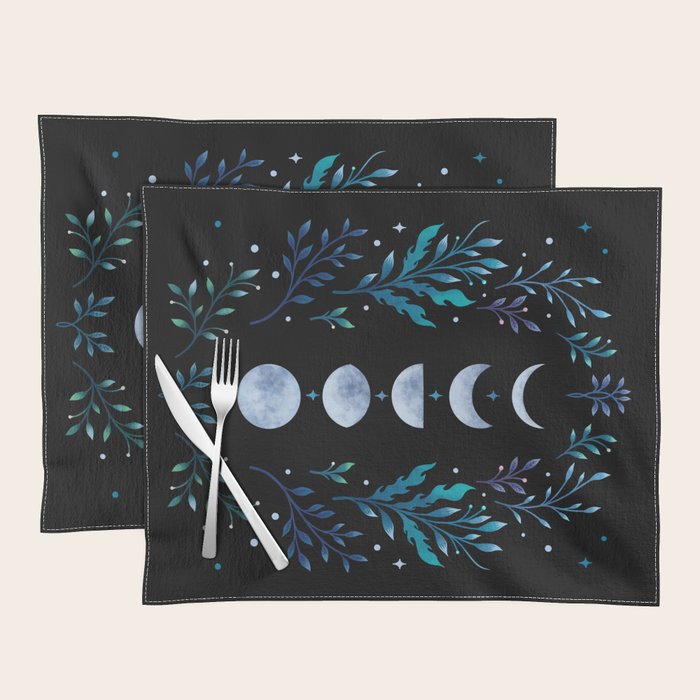 Moonlight Garden - Blue Placemat Gallery Image 1