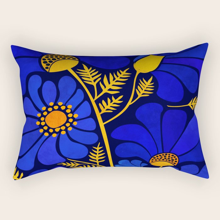 Wildflower Garden Rectangular Pillow Gallery Image 2