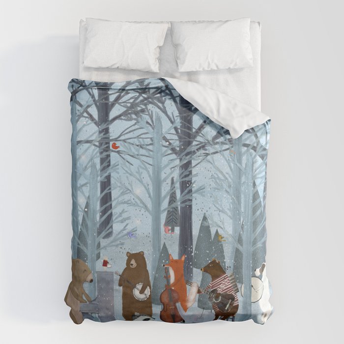 little nature symphony Duvet Cover Gallery Image 1