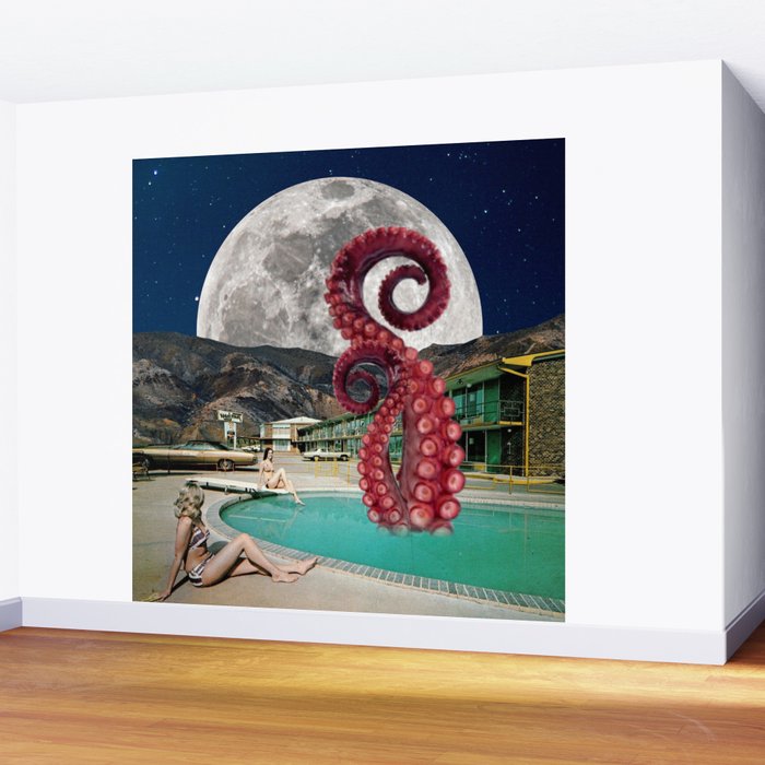 Octopus in the pool Wall Mural Gallery Image 2