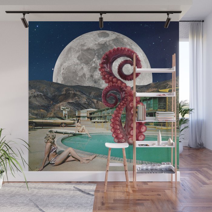 Octopus in the pool Wall Mural Gallery Image 1