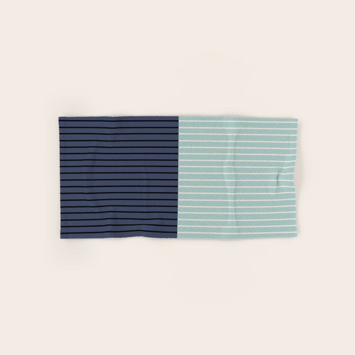 Color Block Lines XI Bath Towel Gallery Image 1