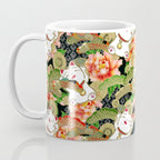 Japanese Maneki Neko lucky cat Pattern 001 Coffee Mug Gallery Image 3