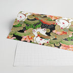 Japanese Maneki Neko lucky cat Pattern 001 Wrapping Paper Gallery Image 2