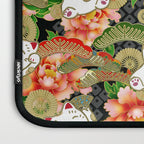 Japanese Maneki Neko lucky cat Pattern 001 Laptop Sleeve Gallery Image 3