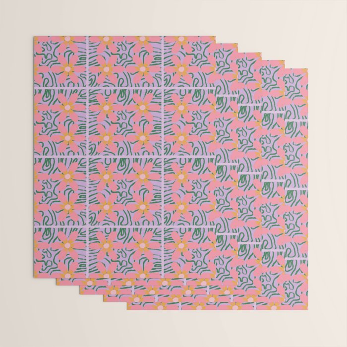 Psychedelic Daisies Wrapping Paper Gallery Image 3
