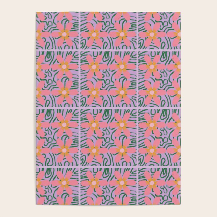 Psychedelic Daisies Poster Gallery Image 1