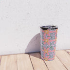 Psychedelic Daisies Travel Mug Gallery Image 4