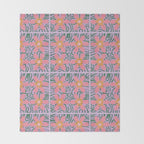 Psychedelic Daisies Throw Blanket Gallery Image 2