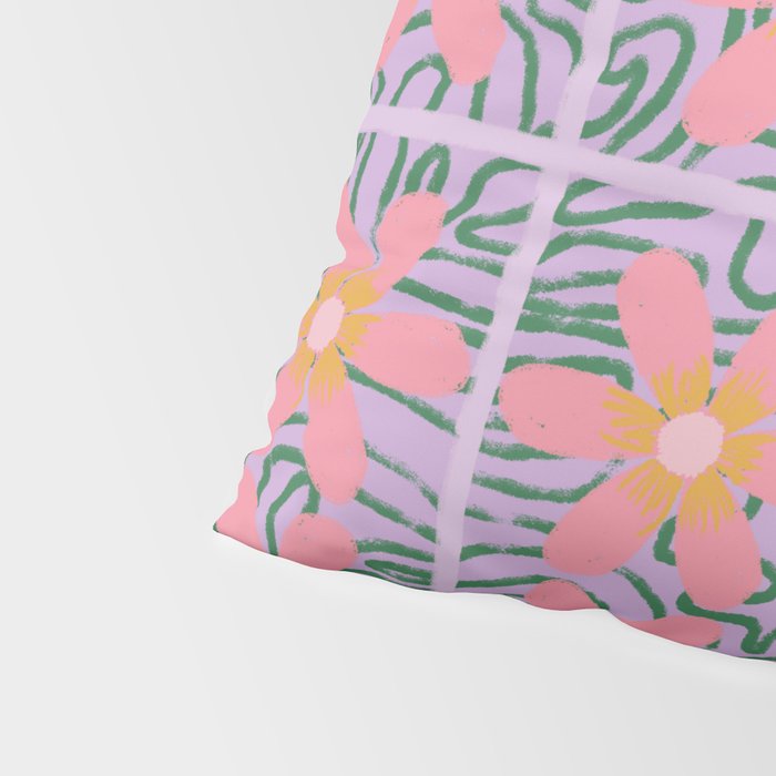 Psychedelic Daisies Pillow Sham Gallery Image 4