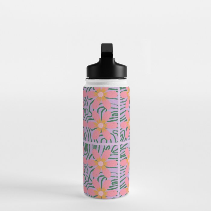 Psychedelic Daisies Water Bottle Gallery Image 3
