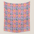 Psychedelic Daisies Wall Tapestry Gallery Image 4