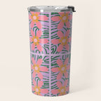 Psychedelic Daisies Travel Mug Gallery Image 2