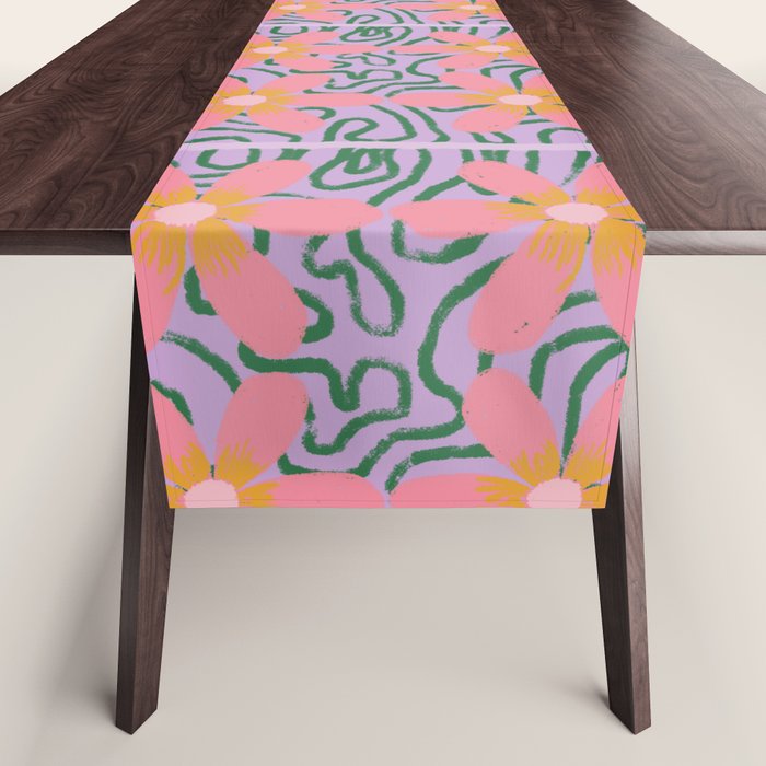 Psychedelic Daisies Table Runner Gallery Image 1