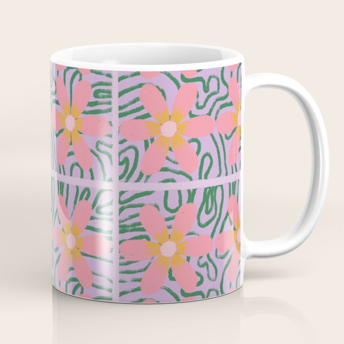 Psychedelic Daisies Coffee Mug Gallery Image 1