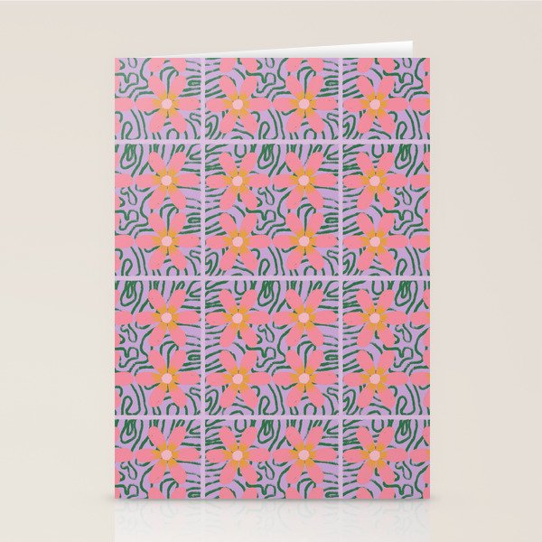 Psychedelic Daisies Stationery Card Gallery Image 2